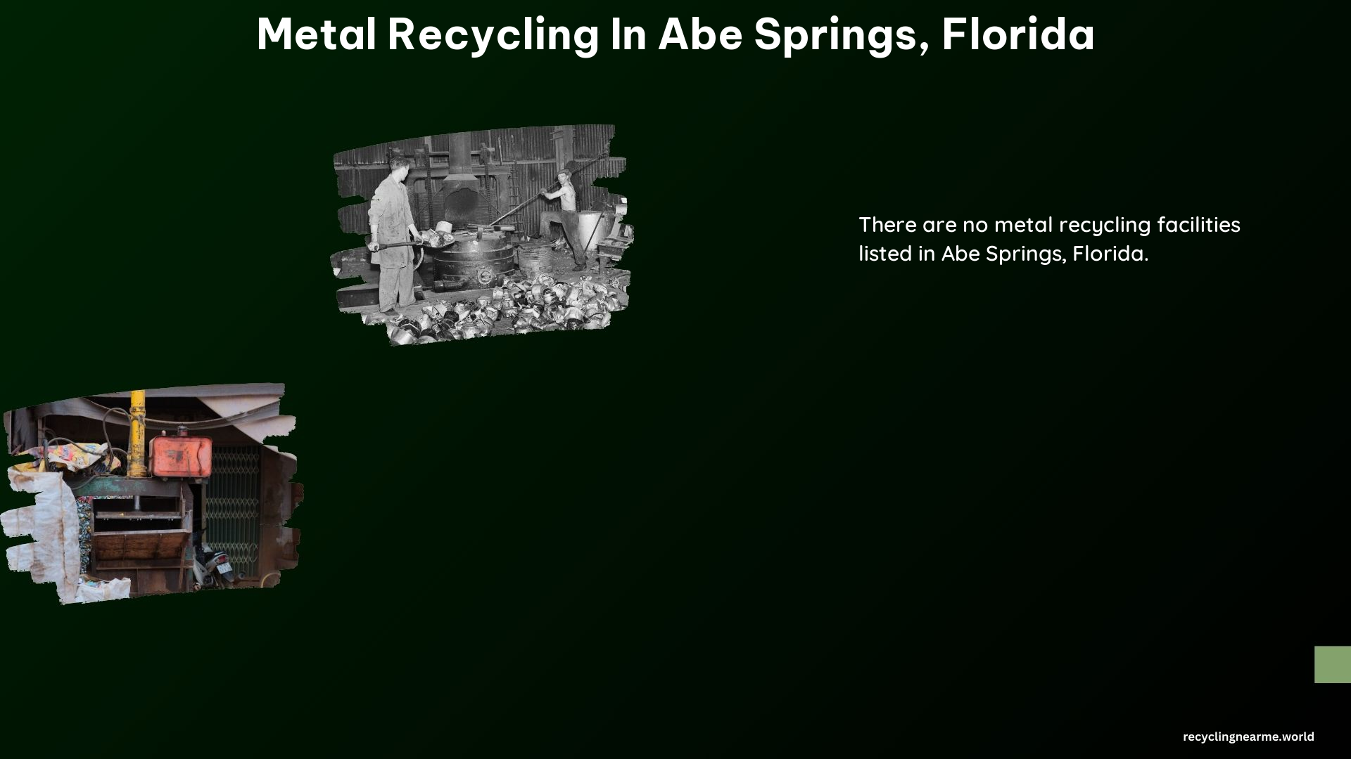 Metal Recycling in Abe Springs Florida