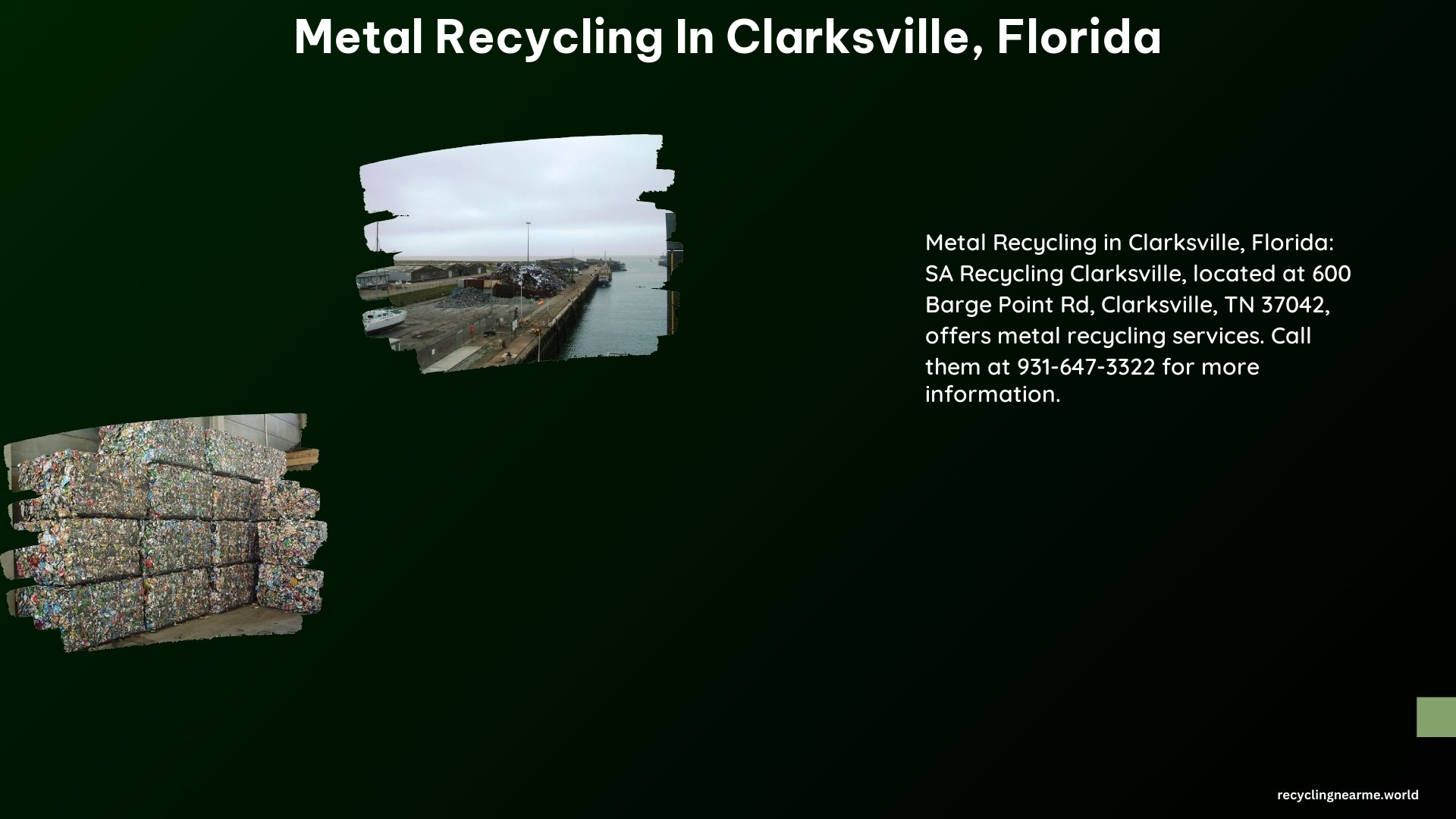 Metal Recycling in Clarksville Florida