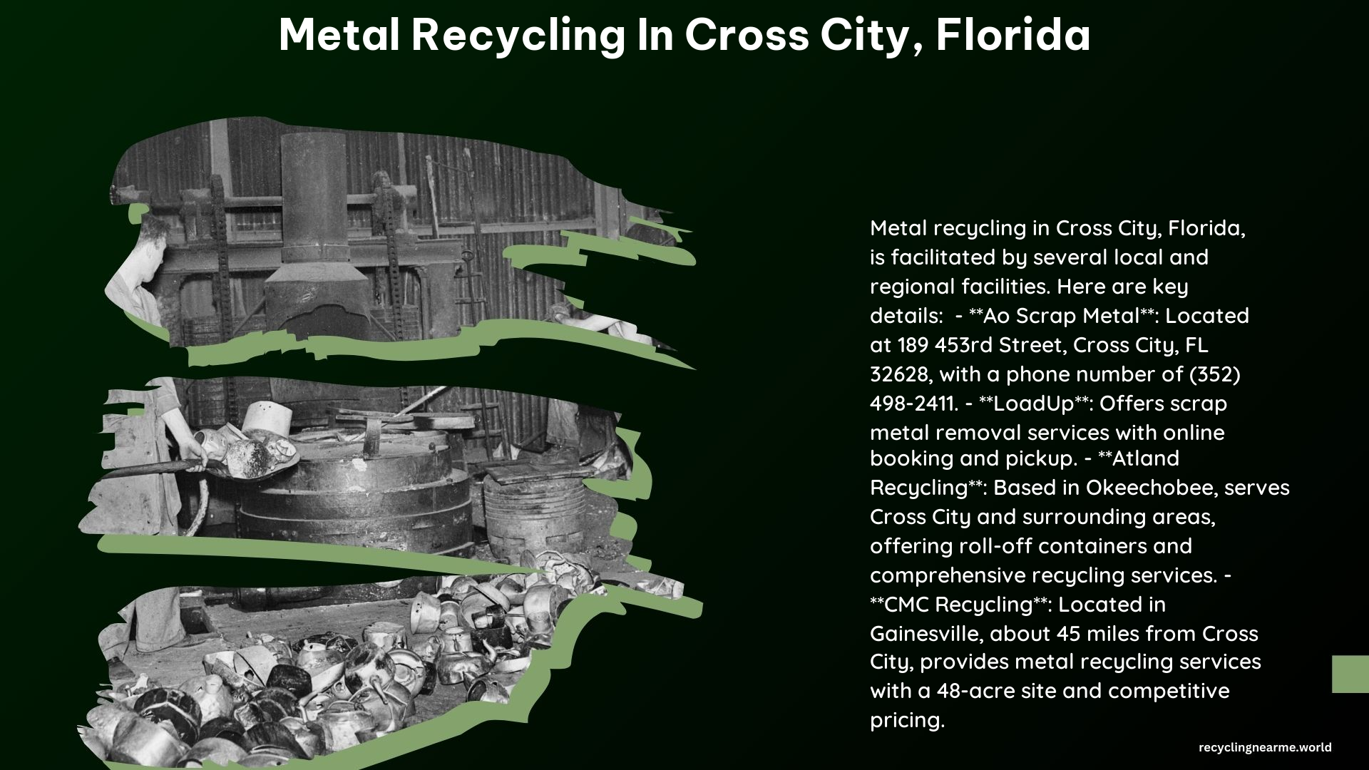 Metal Recycling in Cross City Florida