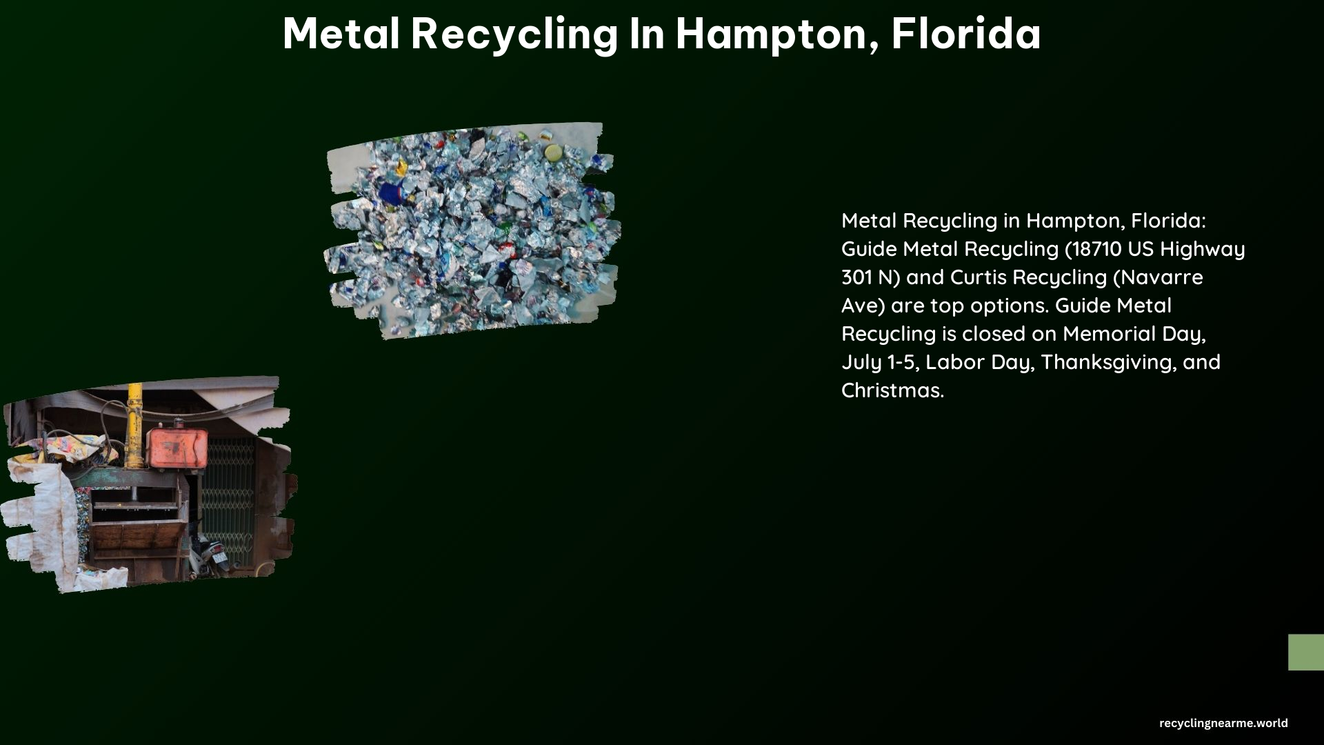 Metal Recycling in Hampton Florida