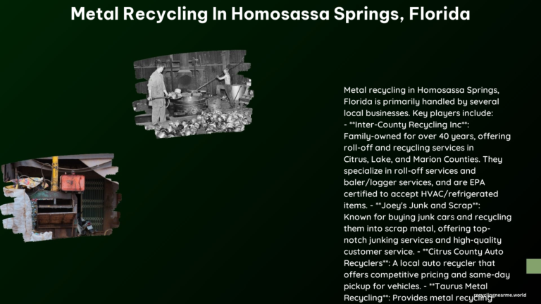 Metal Recycling in Homosassa Springs Florida