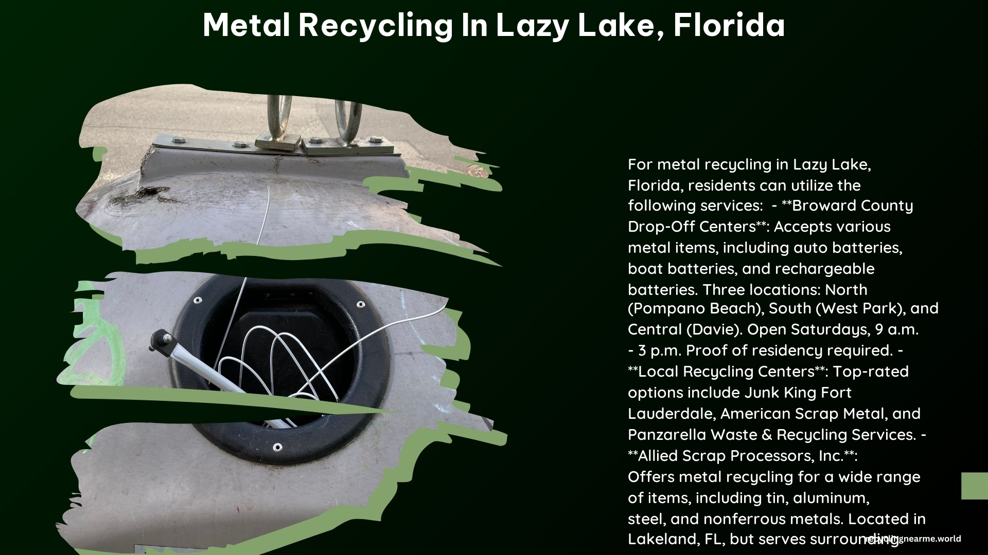 Metal Recycling in Lazy Lake Florida
