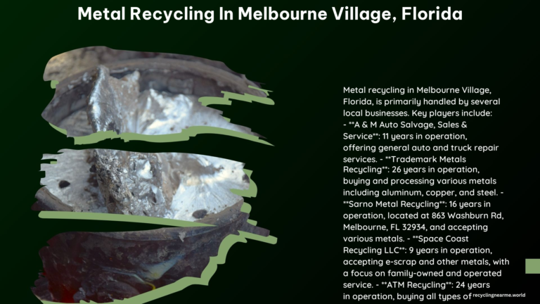 Metal Recycling in Melbourne Village Florida