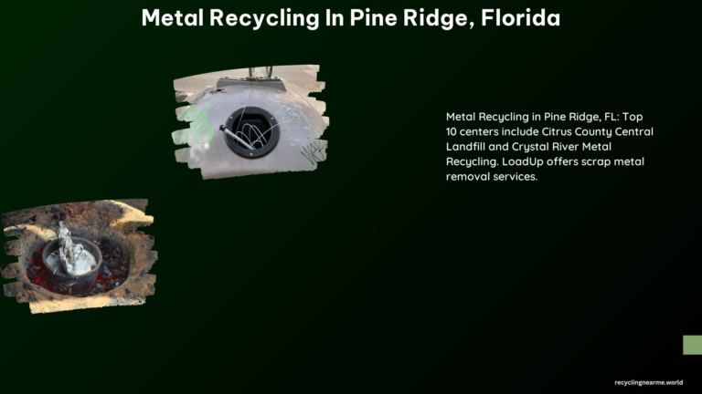 Metal Recycling in Pine Ridge Florida