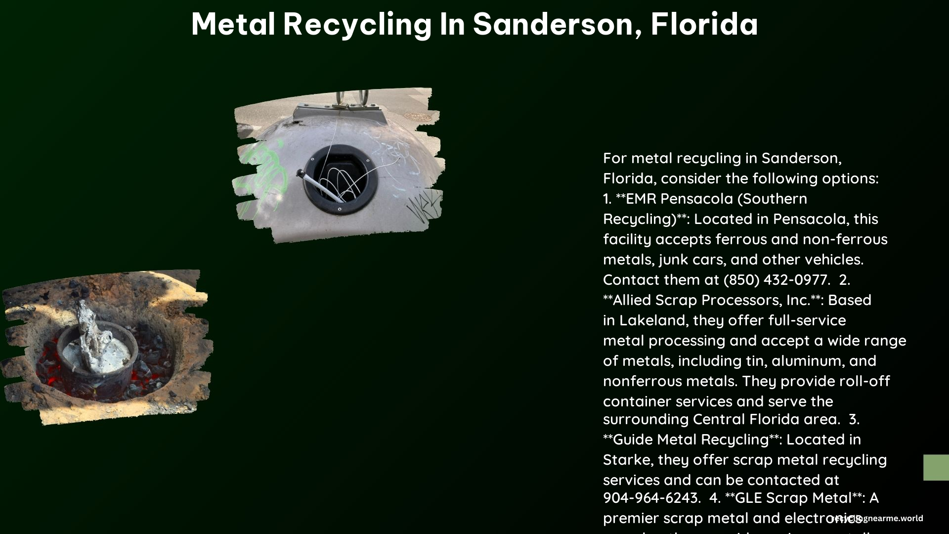 Metal Recycling in Sanderson Florida
