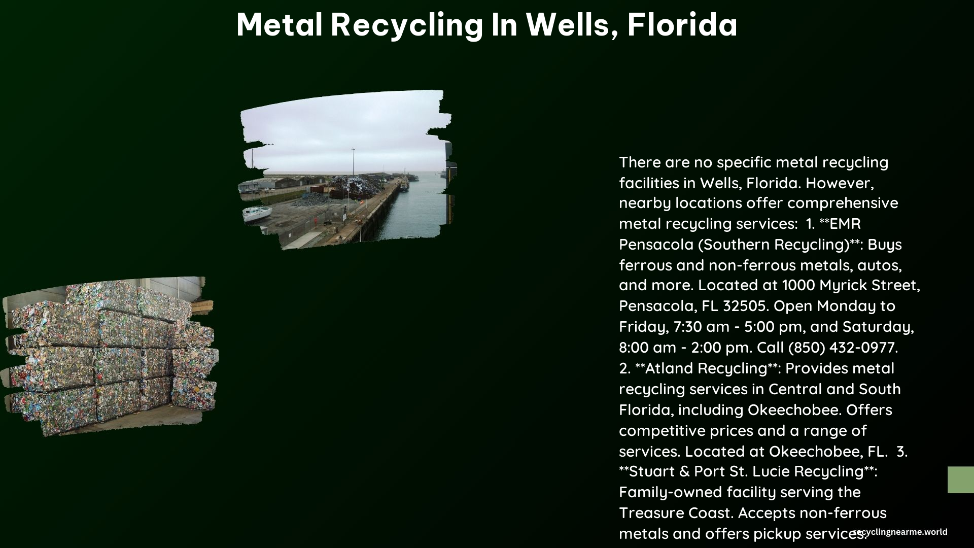 Metal Recycling in Wells Florida